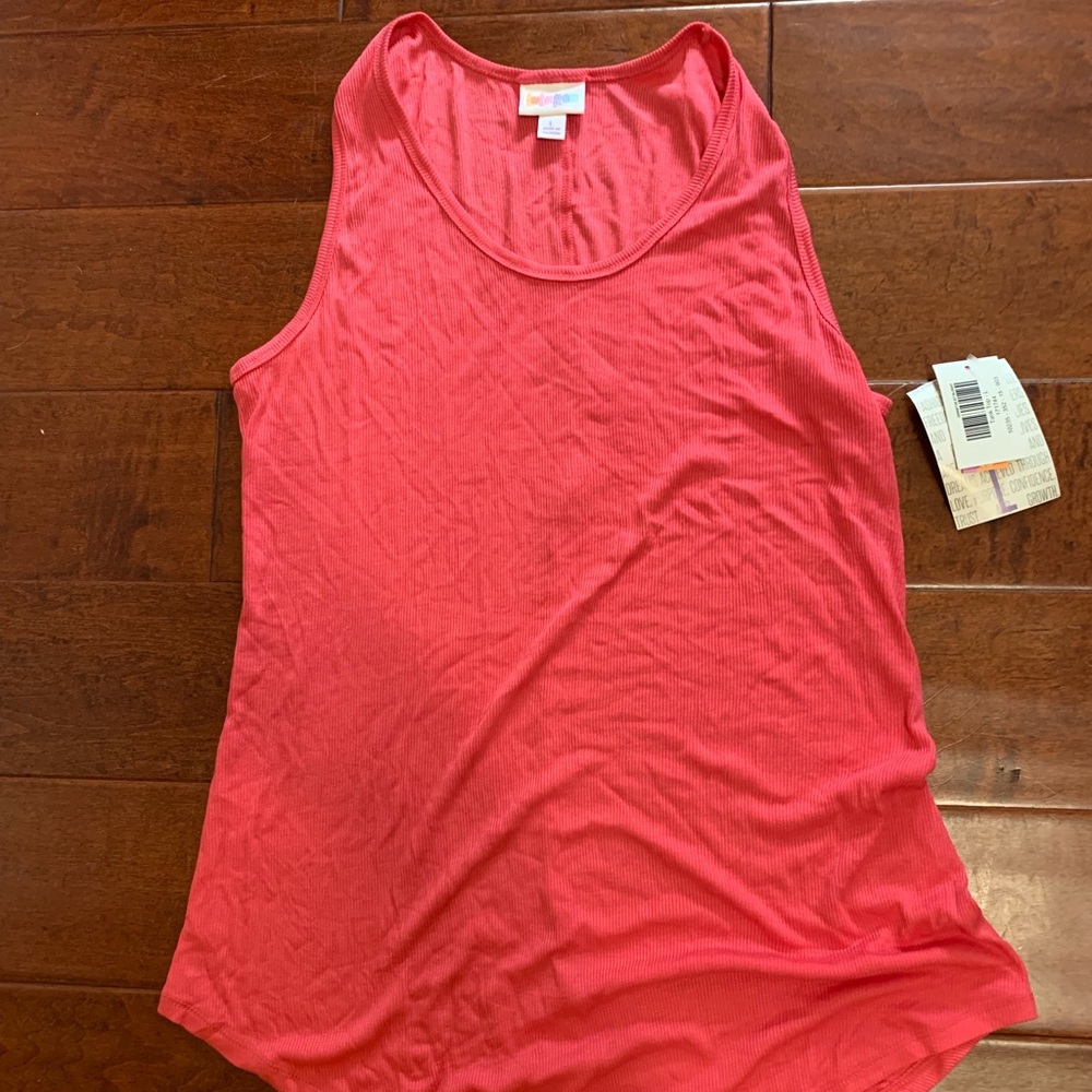 Large pink Lularoe tank top